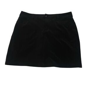 Eddie Bauer Ladies Black‎ Golf Skirt Size 8 Excellent Condition Sporty Chic